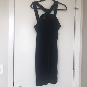 Black velvet Dalia MacPhee cocktail dress